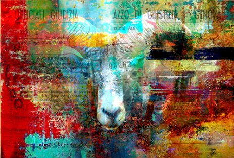 GoatLookingAtMe “Exploring various painting technics, I use my knowledge of photography to create original paintings mixed with photography – New Pop Realism.