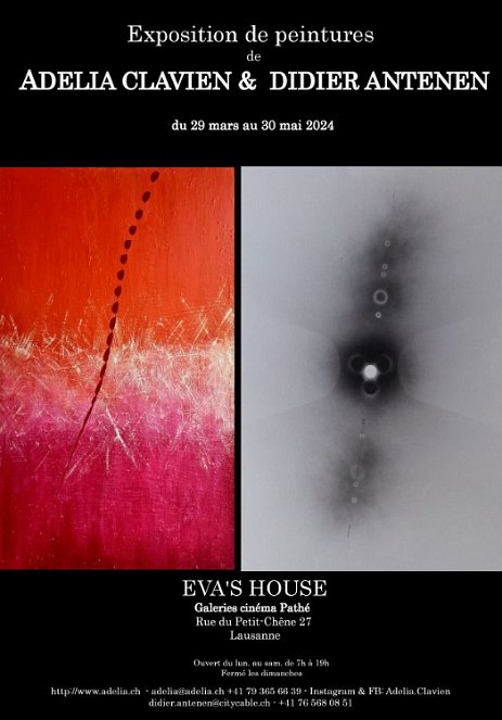 AfficheAd_Didier LAUSANNE - Exposition avec Didier Antenen chez Eva's House à Lausanne