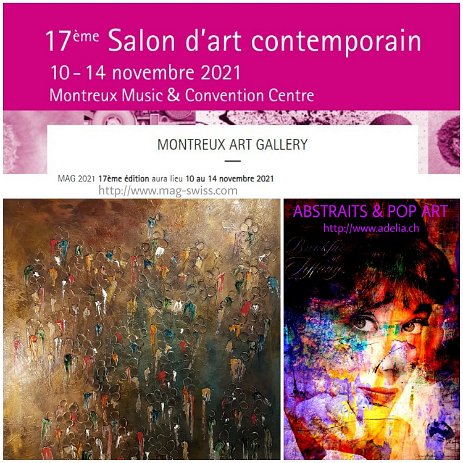 AfficheMAG2021 Exposition au MAG à Montreux du 10 au 14 novembre 2021