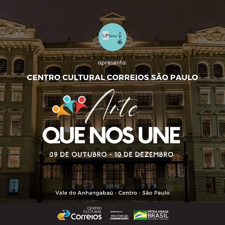 Affiche_CCCorreios Exposition au Centro Cultural dos Correios de São Paulo - du 9 octobre au 10 décembre