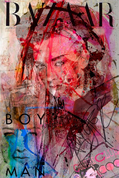 BoyGeorges_Projet10.jpg “Exploring various painting technics, I use my knowledge of photography to create original paintings mixed with photography – New Pop Realism.