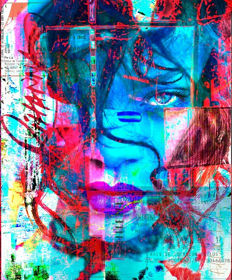 Rihanna_SensualLady_Projet3.jpg “Exploring various painting technics, I use my knowledge of photography to create original paintings mixed with photography – New Pop Realism.