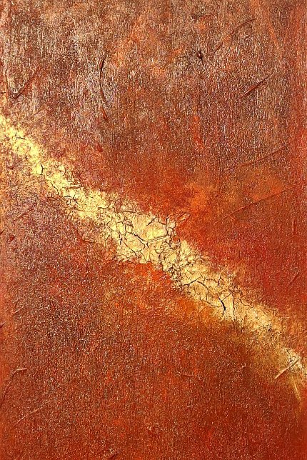 Embrasement_144x84 Technic: Acrylics, gesso, marble powder Certificat: AC0798