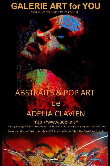 GalerieARTFORYOU Adélia Clavien est originaire de Miège (VS), née au Portugal et établie en Suisse depuis 1981. En Valais, elle a pendant longtemps côtoyé les milieux...