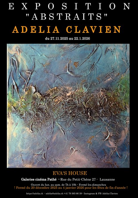AfficheEvasHouse_Ad_fin2025 LAUSANNE - Exposition 