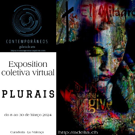 AffichePlurais_BR Exposition virtual collective avec la galeria Contemporâneos de Rio de Janeiro pour le jour de la femme