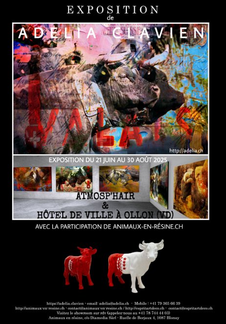 Affiche_Vaches_Ollon OLLON - Exposition du 21 juin au 30 août à Ollon (VD)