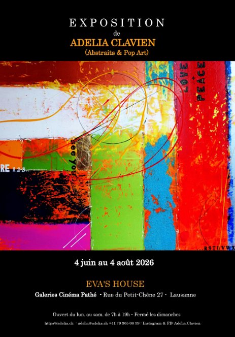 EvasHouse_Ad_2026 LAUSANNE - Exposition chez Eva's House