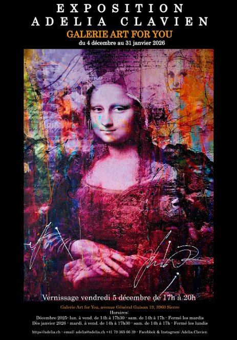 ExpositionSierre_Ad_Dec SIERRE - Exposition des oeuvres d'Adelia jusqu'au 31 janvier 2026