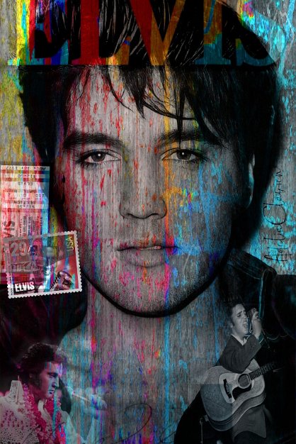 Elvis_Forever_Projet6.jpg “Exploring various painting technics, I use my knowledge of photography to create original paintings mixed with photography – New Pop Realism.