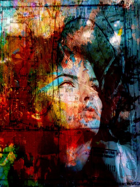 Babydoll “Exploring various painting technics, I use my knowledge of photography to create original paintings mixed with photography – New Pop Realism.