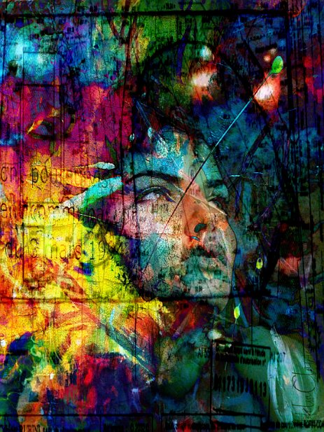 Babydoll “Exploring various painting technics, I use my knowledge of photography to create original paintings mixed with photography – New Pop Realism.